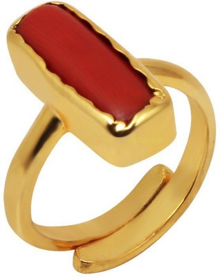 Astrodidi Moonga Ring / Coral Ring with Lab Report | Beautiful 5.25 Ratti Alloy Coral Ring