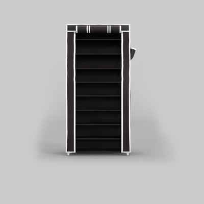 INSIDE STYLE Metal Collapsible Shoe Stand(Grey 2, 9 Shelves, DIY(Do-It-Yourself))