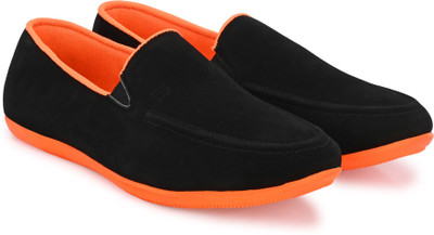 BIG FOX Colorblock Latest Stylish Casual Loafers For Men(Black , 9)