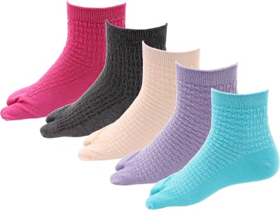 RC. ROYAL CLASS Women Self Design Ankle Length(Pack of 5)