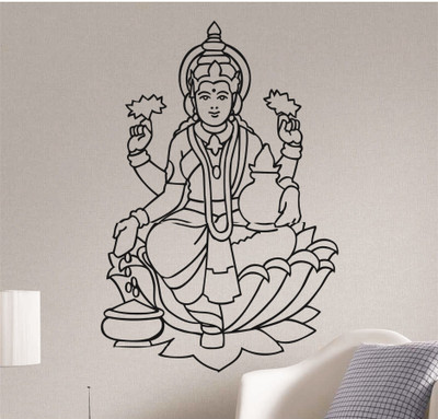 YMS Maa Lakshmi Wall Stencil(Pack of 1, God)