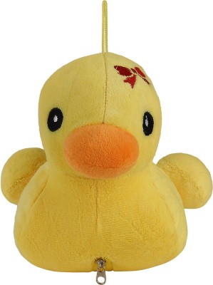 zm store Super Soft Stuffed Mini Duck Toy Washable, Cuddly Soft Plush Toy (Pack of 6) for Baby Girls and Boys Helps to Improve Role Play Safe Toy for Kids Perfect for Gifts - 8 cm(Yellow)