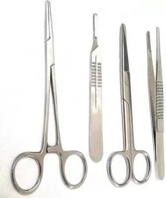 Agarwals Surgical instruments set Stainless steel Utility Forceps