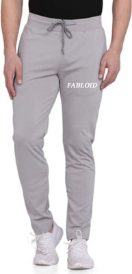 FABLOID Solid Men Grey Track Pants