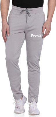 FABLOID Solid Men Grey Track Pants