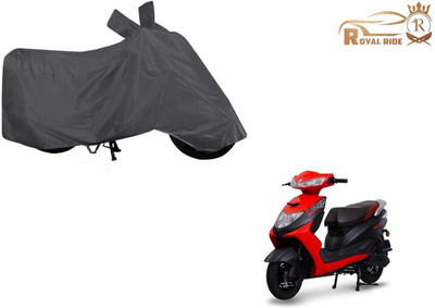 ROYALRIDE Waterproof Two Wheeler Cover for Ampere(Zeal, Grey)
