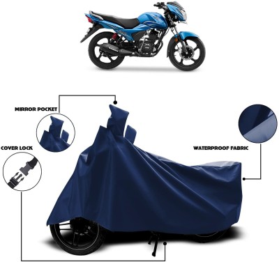 KEDIT Waterproof Two Wheeler Cover for TVS(Victor GLX, Blue)