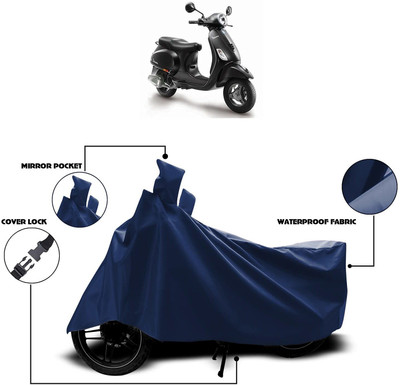 KEDIT Waterproof Two Wheeler Cover for Piaggio(Vespa VXL, Blue)
