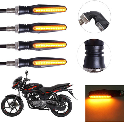 Vagary Front, Rear LED Indicator Light for Bajaj Pulsar 150(Yellow)
