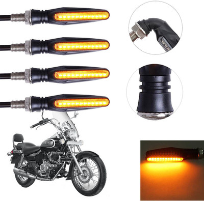 Vagary Front, Rear LED Indicator Light for Bajaj Universal For Bike(Yellow)