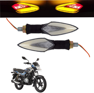 Vagary Front, Rear LED Indicator Light for Bajaj Platina 125(Red, Yellow)