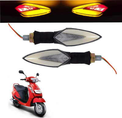 Vagary Front, Rear LED Indicator Light for Mahindra Duro(Red, Yellow)