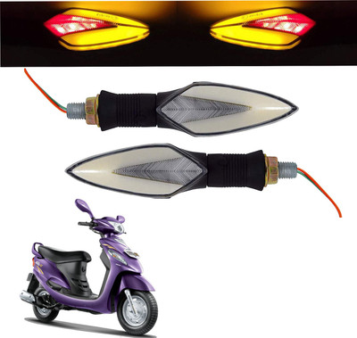 Vagary Front, Rear LED Indicator Light for Mahindra Rodeo RZ(Red, Yellow)