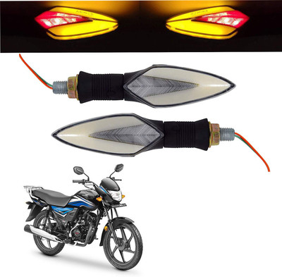 Vagary Front, Rear LED Indicator Light for Honda Dream Neo(Red, Yellow)