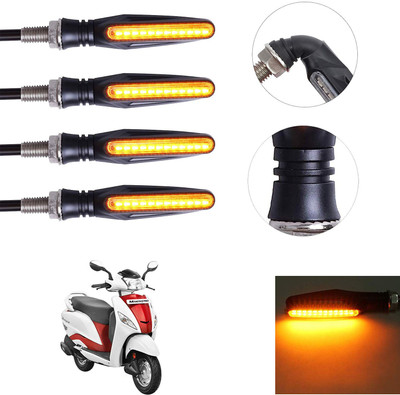 Vagary Front, Rear LED Indicator Light for Hero Maestro(Yellow)