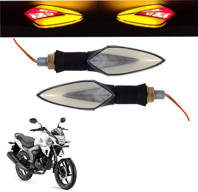 Vagary Front, Rear LED Indicator Light for Honda Trigger(Red, Yellow)