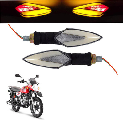 Vagary Front, Rear LED Indicator Light for Bajaj Boxer(Red, Yellow)