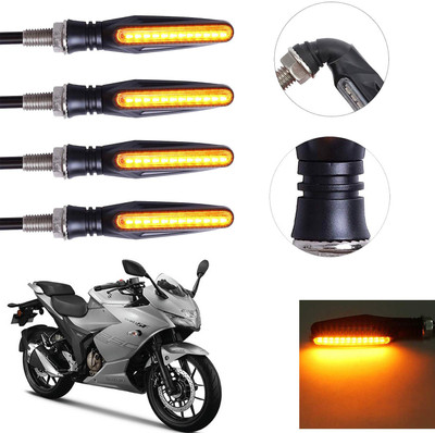 Vagary Front, Rear LED Indicator Light for Suzuki Universal For Bike(Yellow)