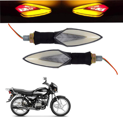 Vagary Front, Rear LED Indicator Light for Hero Splendor Plus(Red, Yellow)
