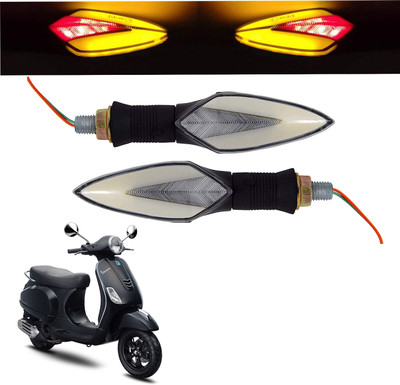 Vagary Front, Rear LED Indicator Light for Piaggio Vespa LX(Red, Yellow)