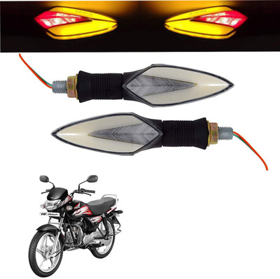 Vagary Front, Rear LED Indicator Light for Hero HF Deluxe(Red, Yellow)