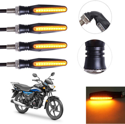 Vagary Front, Rear LED Indicator Light for Honda Dream Neo(Yellow)