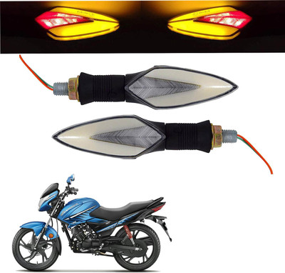 Vagary Front, Rear LED Indicator Light for Hero Glamour(Red, Yellow)