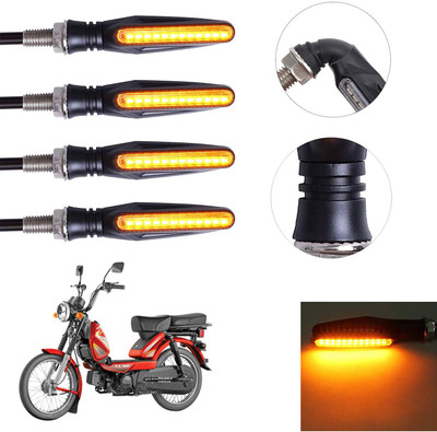 Vagary Front, Rear LED Indicator Light for TVS Heavy Duty Super XL(Yellow)