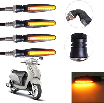 Vagary Front, Rear LED Indicator Light for Suzuki Access 125(Yellow)