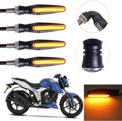 Vagary Front, Rear LED Indicator Light for TVS Apache RTR 160(Yellow)