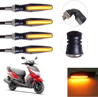 Vagary Front, Rear LED Indicator Light for Yamaha Ray Z(Yellow)