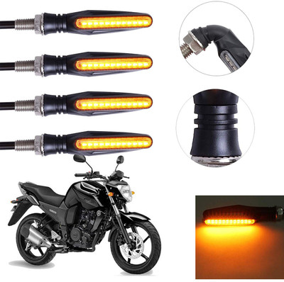 Vagary Front, Rear LED Indicator Light for Yamaha FZ16(Yellow)