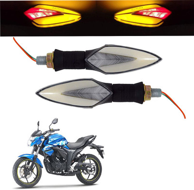 Vagary Front, Rear LED Indicator Light for Suzuki Gixxer(Red, Yellow)