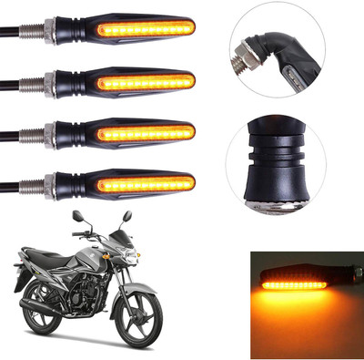 Vagary Front, Rear LED Indicator Light for Suzuki Hayate(Yellow)