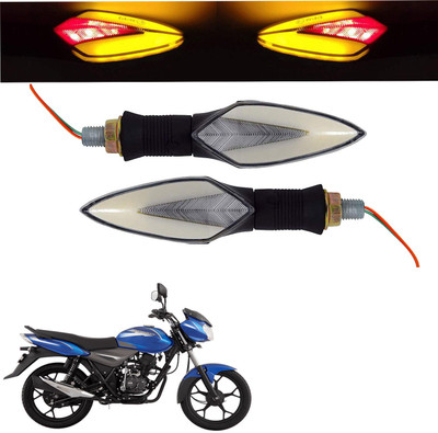 Vagary Front, Rear LED Indicator Light for Bajaj Discover 100 DTS-i(Red, Yellow)