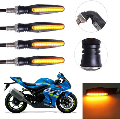 Vagary Front, Rear LED Indicator Light for Suzuki Universal For Bike(Yellow)