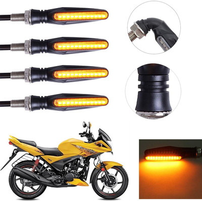 Vagary Front, Rear LED Indicator Light for Hero Ignitor(Yellow)