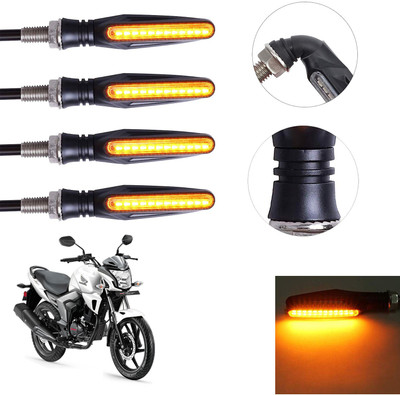 Vagary Front, Rear LED Indicator Light for Honda Trigger(Yellow)
