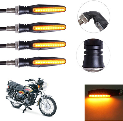 Vagary Front, Rear LED Indicator Light for TVS Max 4R(Yellow)