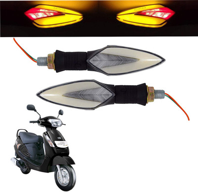 Vagary Front, Rear LED Indicator Light for Mahindra Duro DZ(Red, Yellow)