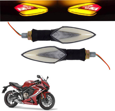 Vagary Front, Rear LED Indicator Light for Honda Universal For Bike(Red, Yellow)