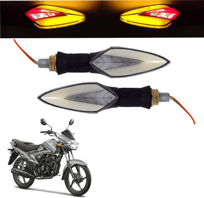 Vagary Front, Rear LED Indicator Light for Suzuki Hayate(Red, Yellow)