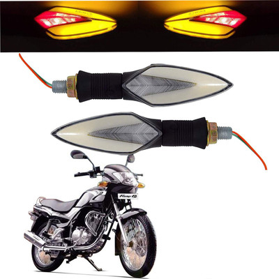Vagary Front, Rear LED Indicator Light for TVS Fiero F2(Red, Yellow)