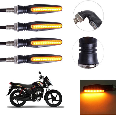 Vagary Front, Rear LED Indicator Light for Mahindra Pantero(Yellow)