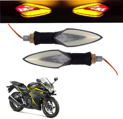 Vagary Front, Rear LED Indicator Light for Honda CBR 250R(Red, Yellow)
