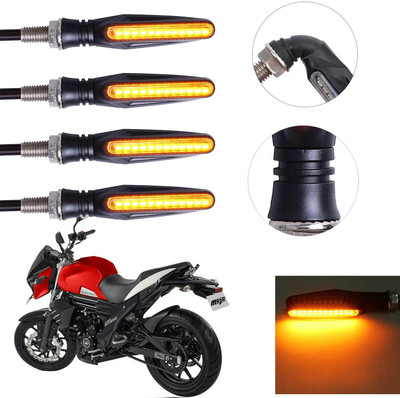 Vagary Front, Rear LED Indicator Light for Mahindra Mojo(Yellow)