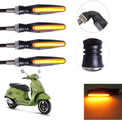 Vagary Front, Rear LED Indicator Light for Piaggio Vespa(Yellow)