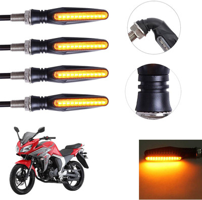 Vagary Front, Rear LED Indicator Light for Yamaha Fazer(Yellow)