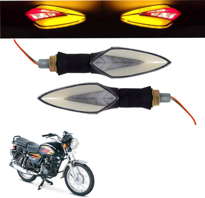 Vagary Front, Rear LED Indicator Light for TVS Max 4R(Red, Yellow)