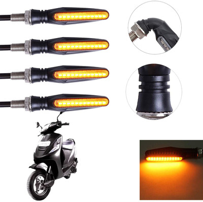 Vagary Front, Rear LED Indicator Light for Mahindra Kine(Yellow)